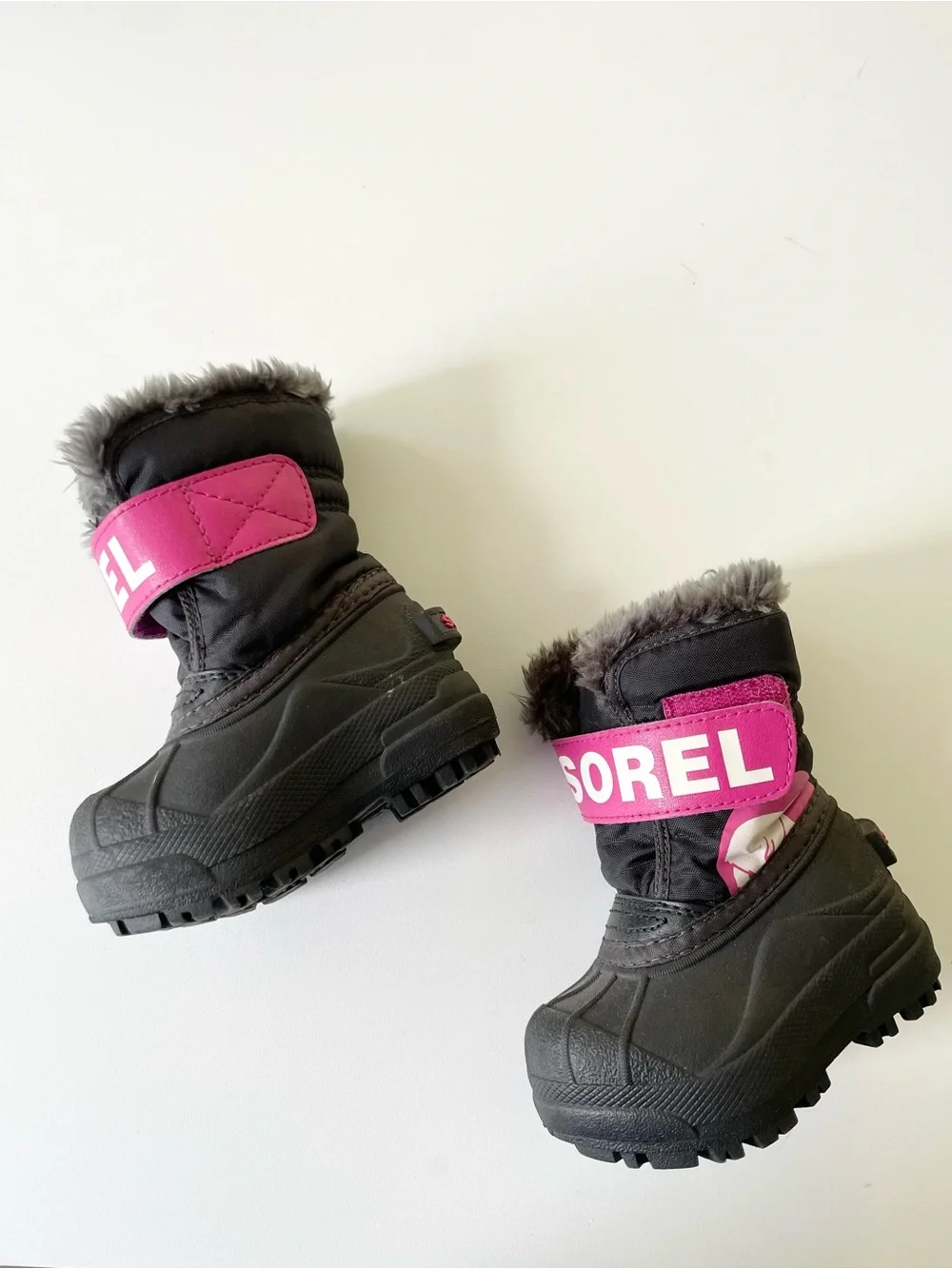 SOREL Snow Commander Snowboots Waterproof Pink Black size Infant 4